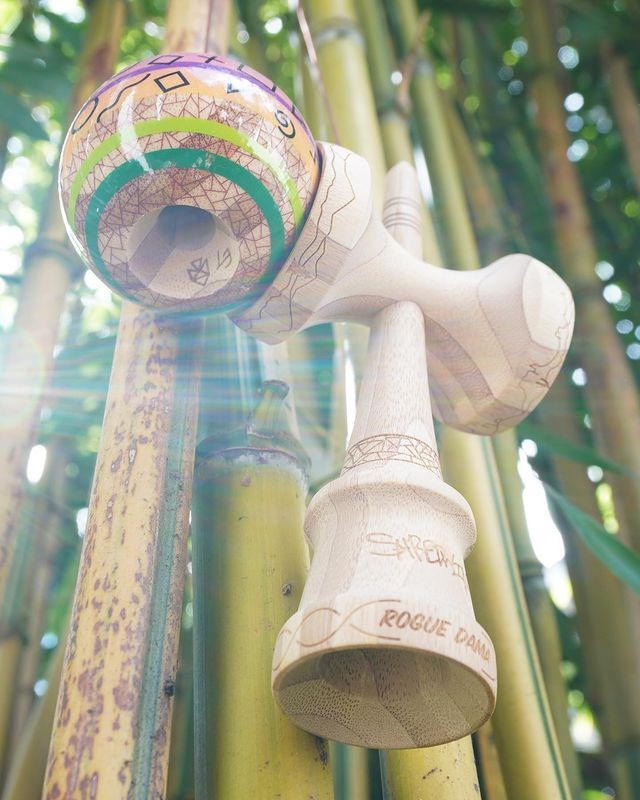 365 Kendama Edwin Pro Model - バンブー / スティッキー塗装
