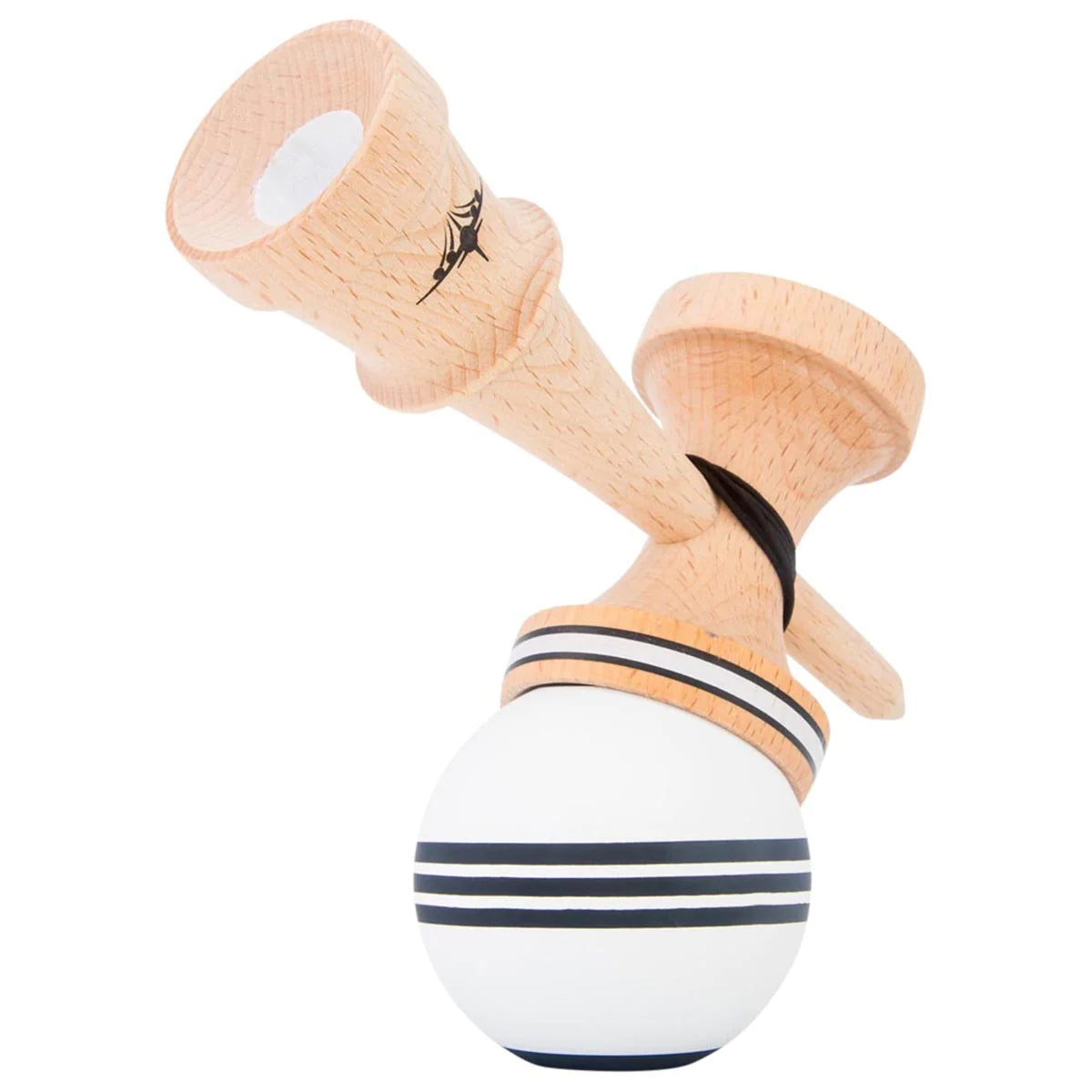 KENDAMA USA 改善TRIPLE STRIPE -JETシェイプ - BLACK & WHITE - シルク塗装