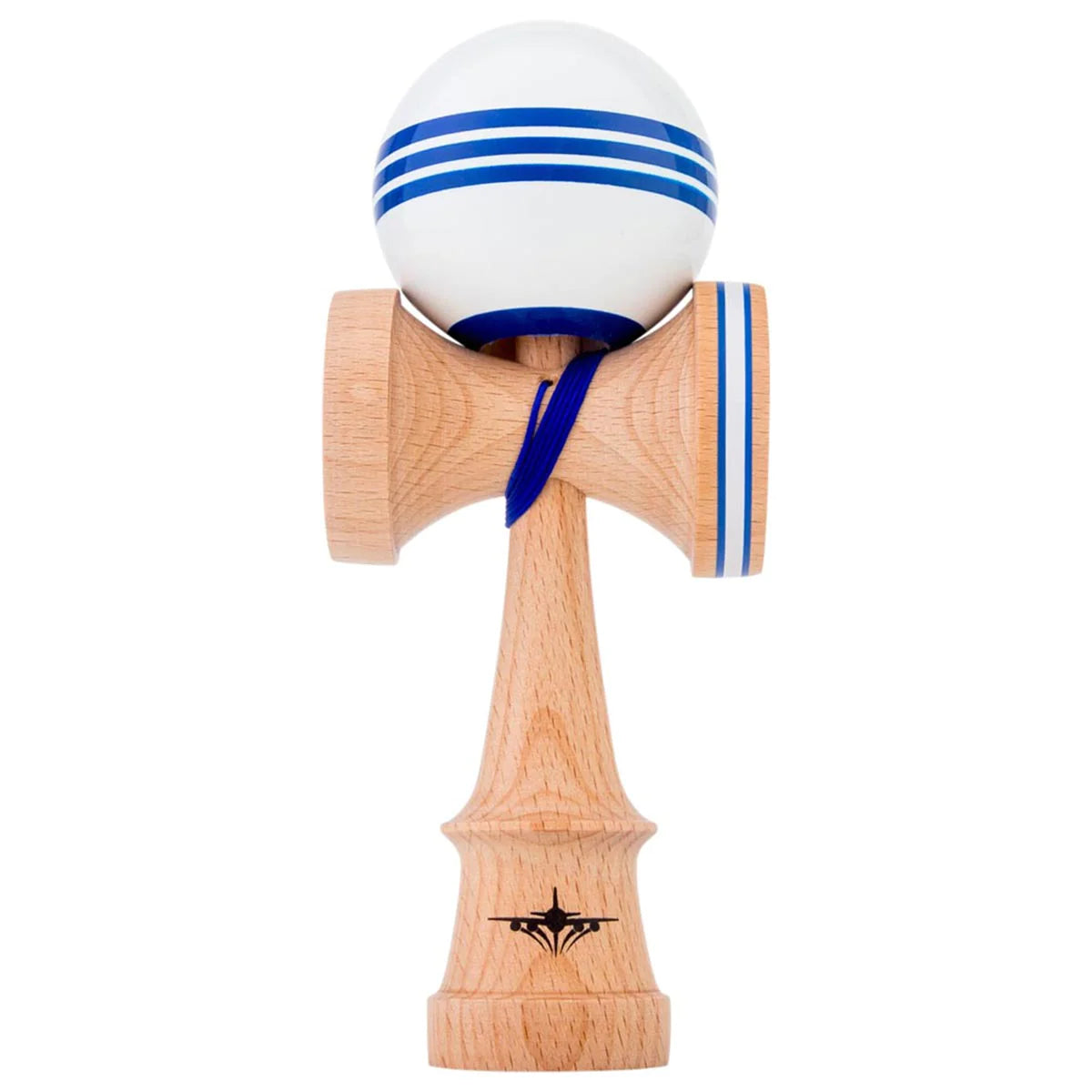 KENDAMA USA 改善TRIPLE STRIPE -JETシェイプ - WHITE & BLUE - スティッキー塗装