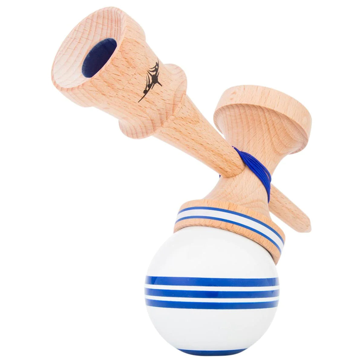 KENDAMA USA 改善TRIPLE STRIPE -JETシェイプ - WHITE & BLUE - スティッキー塗装
