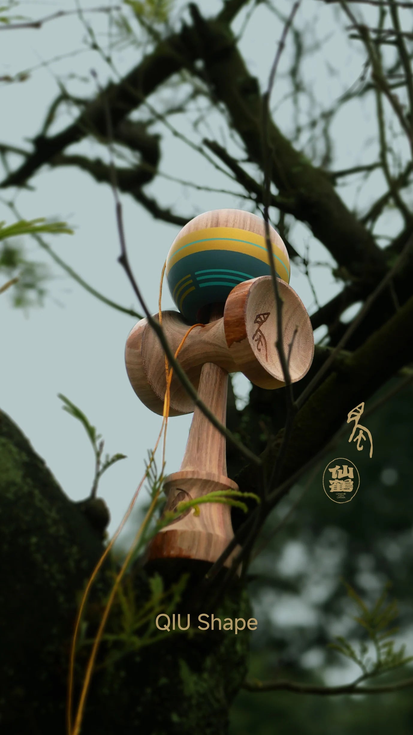 Crane Kendama "SHU" KENDAMA - 凫（FU） - QIU SHAPE