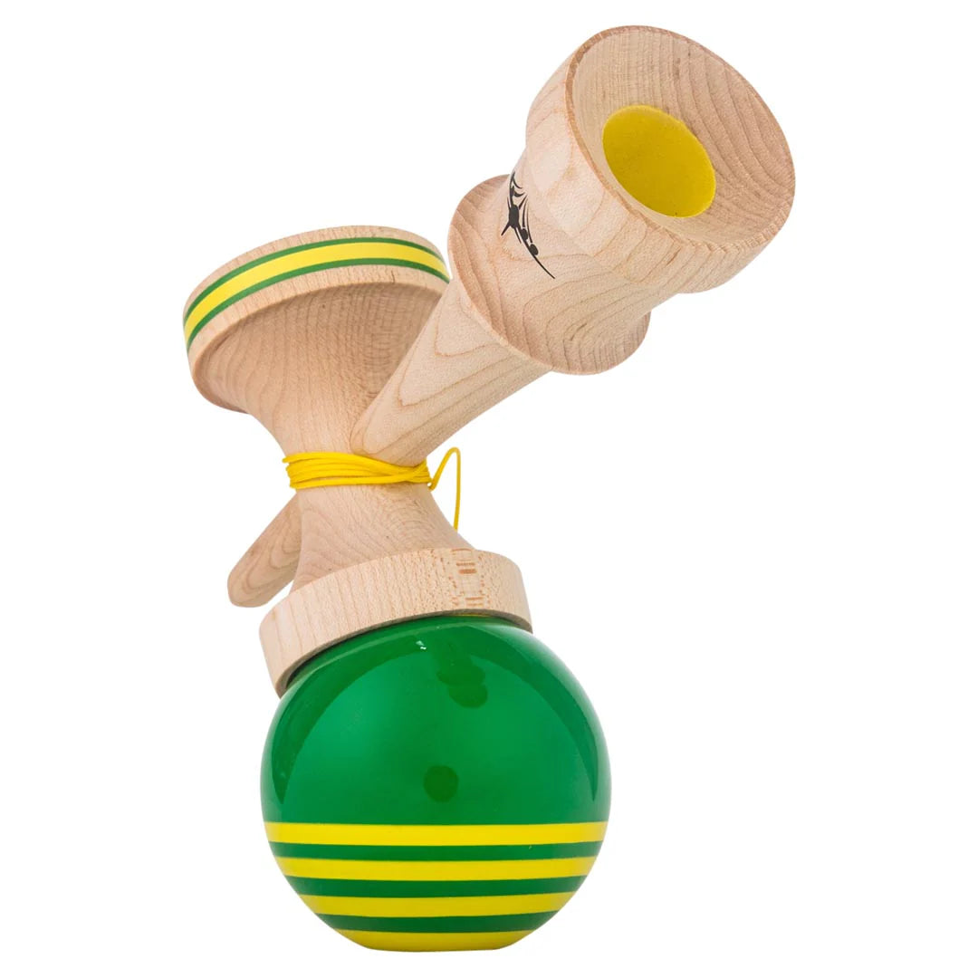 KENDAMA USA 改善Sunrise - JETシェイプ - Green & Yellow