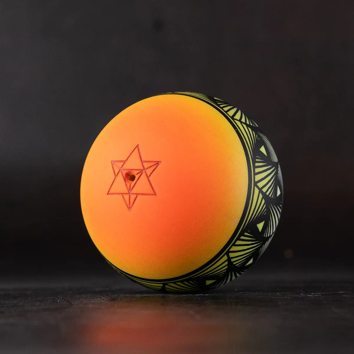 【玉のみ】Kendama Israel -Neon Yellow/Orange Faded TETRAH🦏-